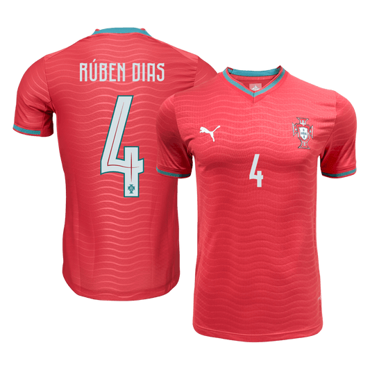 RÚBEN DIAS #4 Men's Portugal World Cup 2026 Player Version Home Soccer Jersey - Slim Fit product view 1