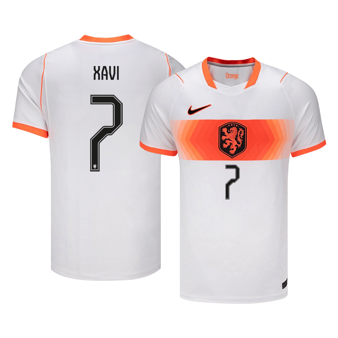 XAVI #7 Men's Netherlands World Cup 2026 Away Soccer Jersey product view 1