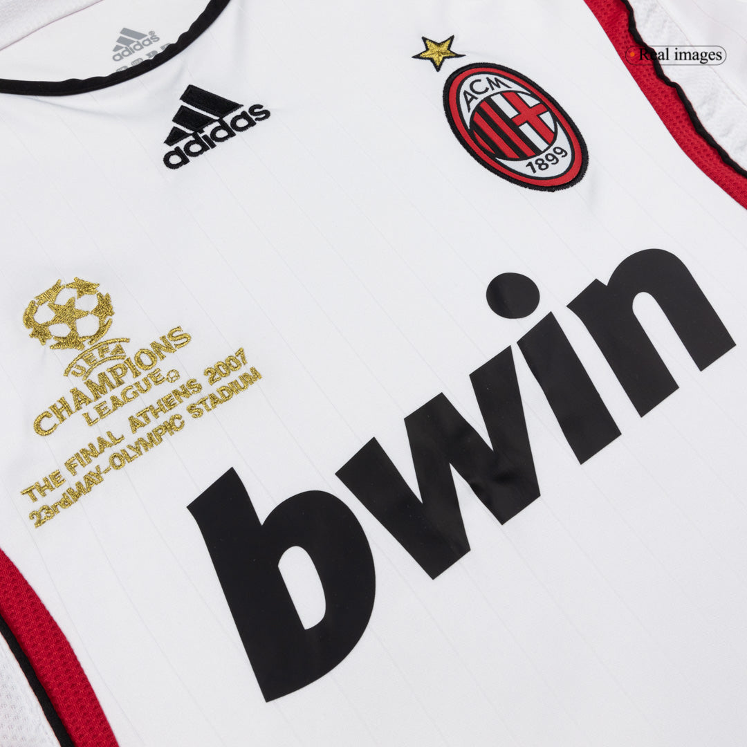 Retro Men's AC Milan 2006/07 Away Long Sleeve Soccer Jersey product view 5