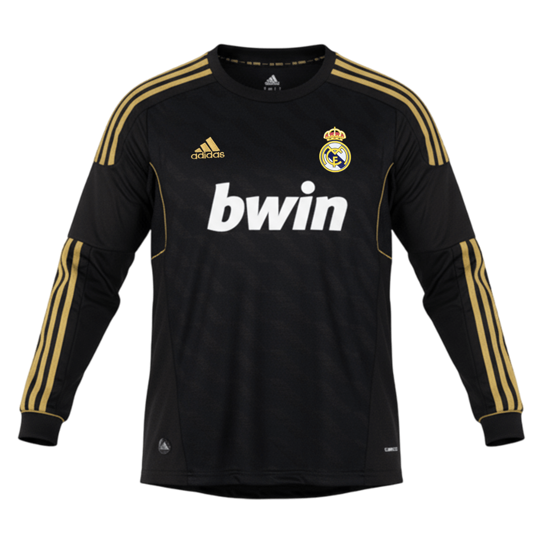 Retro Men's Real Madrid 2011/12 Away Long Sleeve Soccer Jersey product view 1