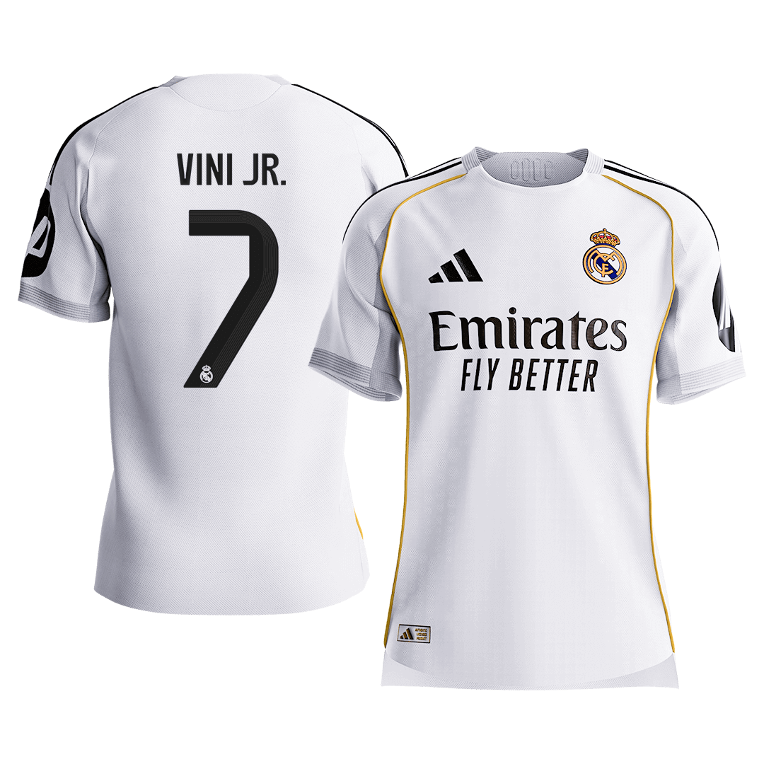VINI JR. #7 Men's Real Madrid 2025/26 Player Version Home Soccer Jersey - Slim Fit Premium product view 1