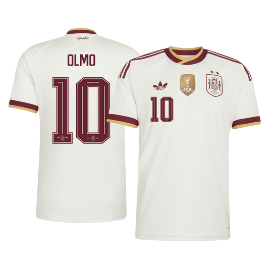 OLMO #10 Men's Spain World Cup 2026 Champion Edition Away Soccer Jersey product view 1