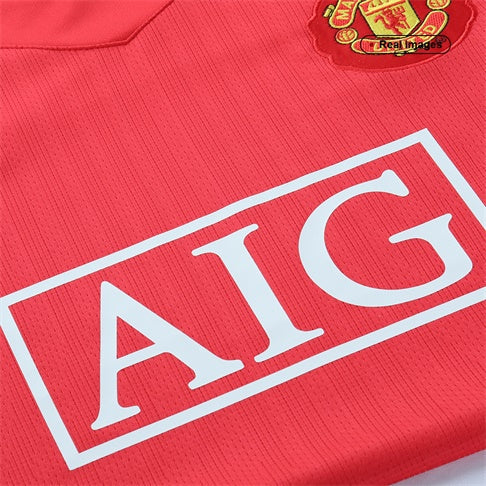 Retro Men's Manchester United 2007/08 Home Soccer Jersey product view 5