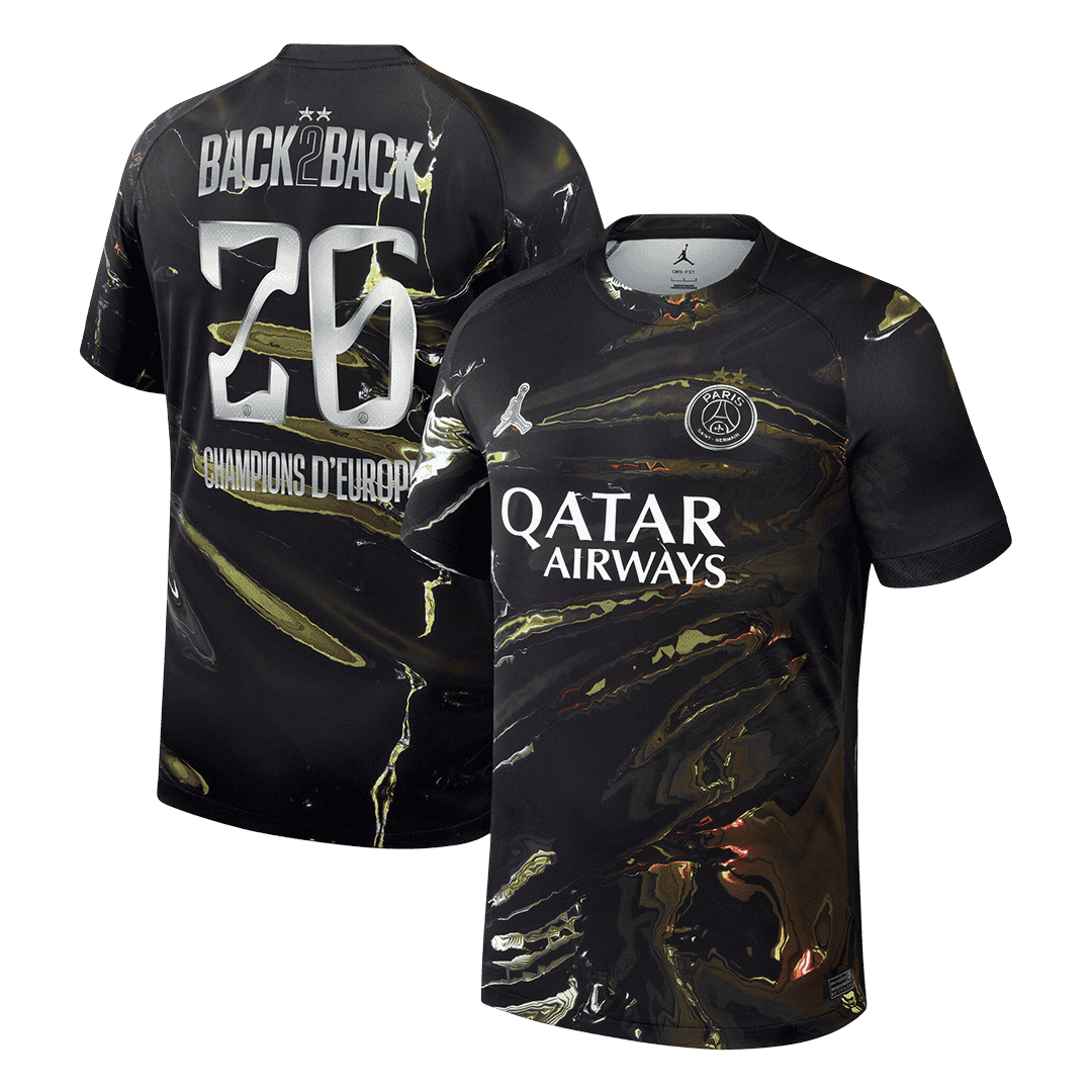 Champions of Europe #26 Men's PSG 2025/26 Soccer Jersey product view 1