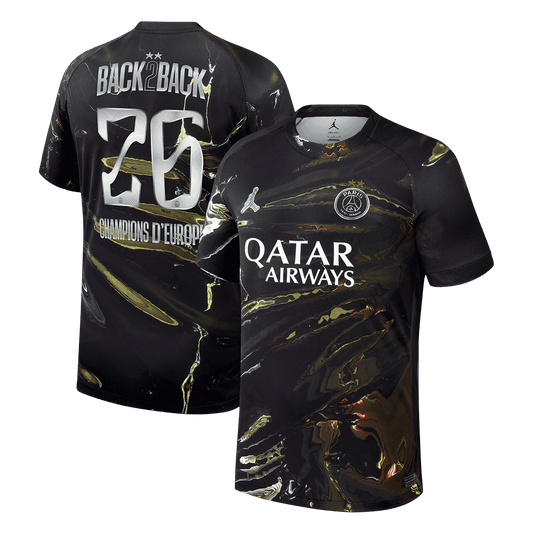 Champions of Europe #26 Men's PSG 2025/26 Soccer Jersey product view 1