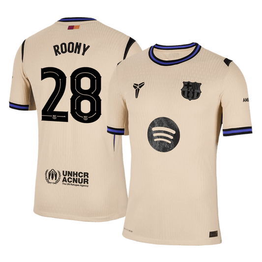 ROONY #28 Men's Barcelona UCL 2025/26 Player Version Away Soccer Jersey - Slim Fit product view 1
