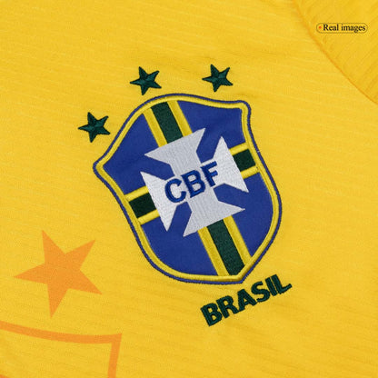 Retro Men's Brazil 1994 Home Soccer Jersey product view 5