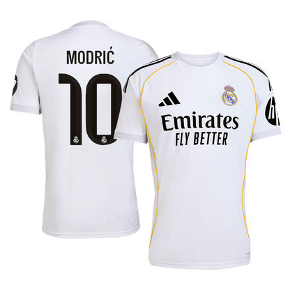 MODRIĆ #10 Men's Real Madrid 2025/26 Home Soccer Jersey Premium product view 1