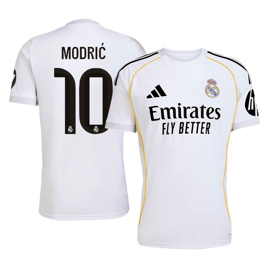 MODRIĆ #10 Men's Real Madrid 2025/26 Home Soccer Jersey Premium product view 1