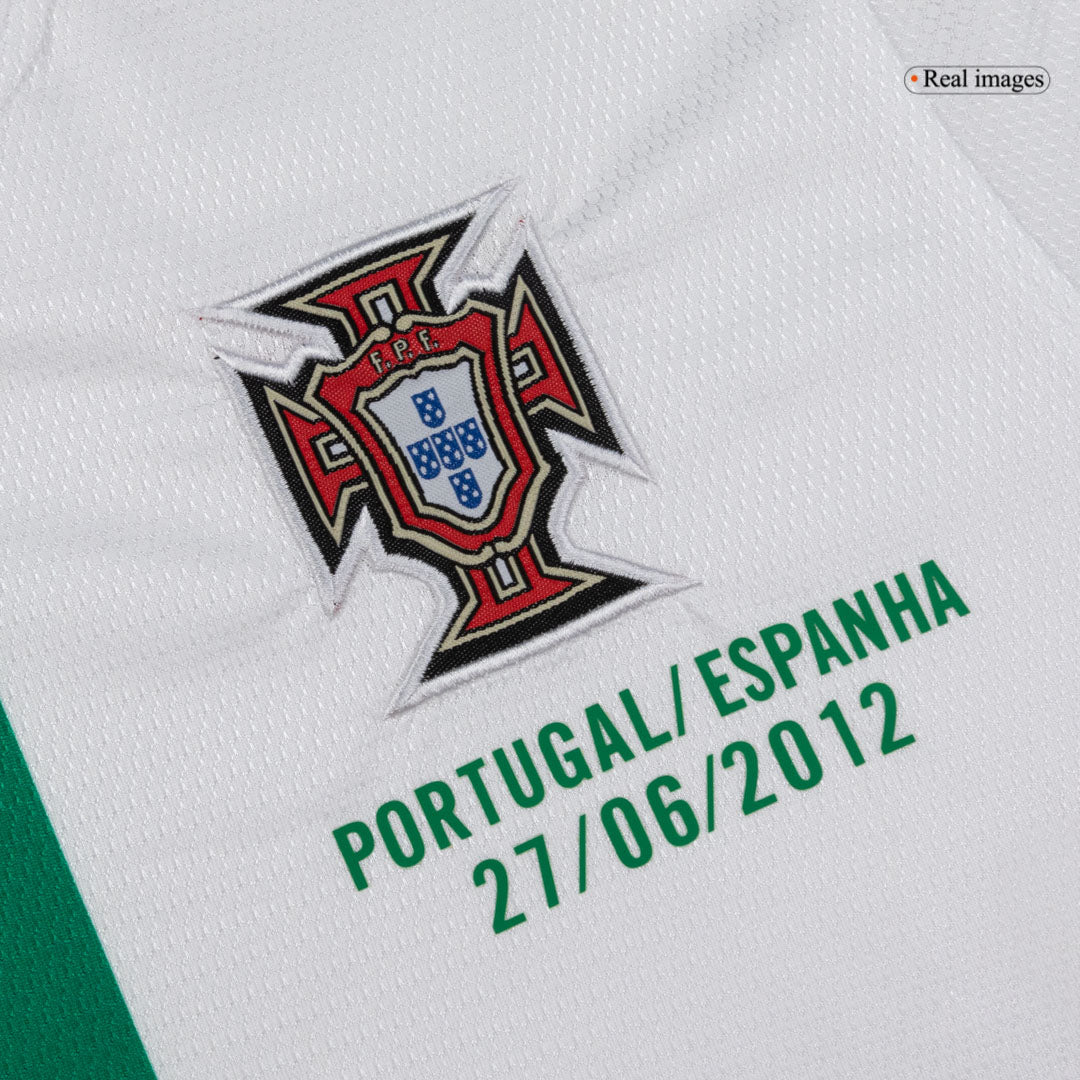 Retro Men's Portugal 2012 Away Long Sleeve Soccer Jersey product view 6