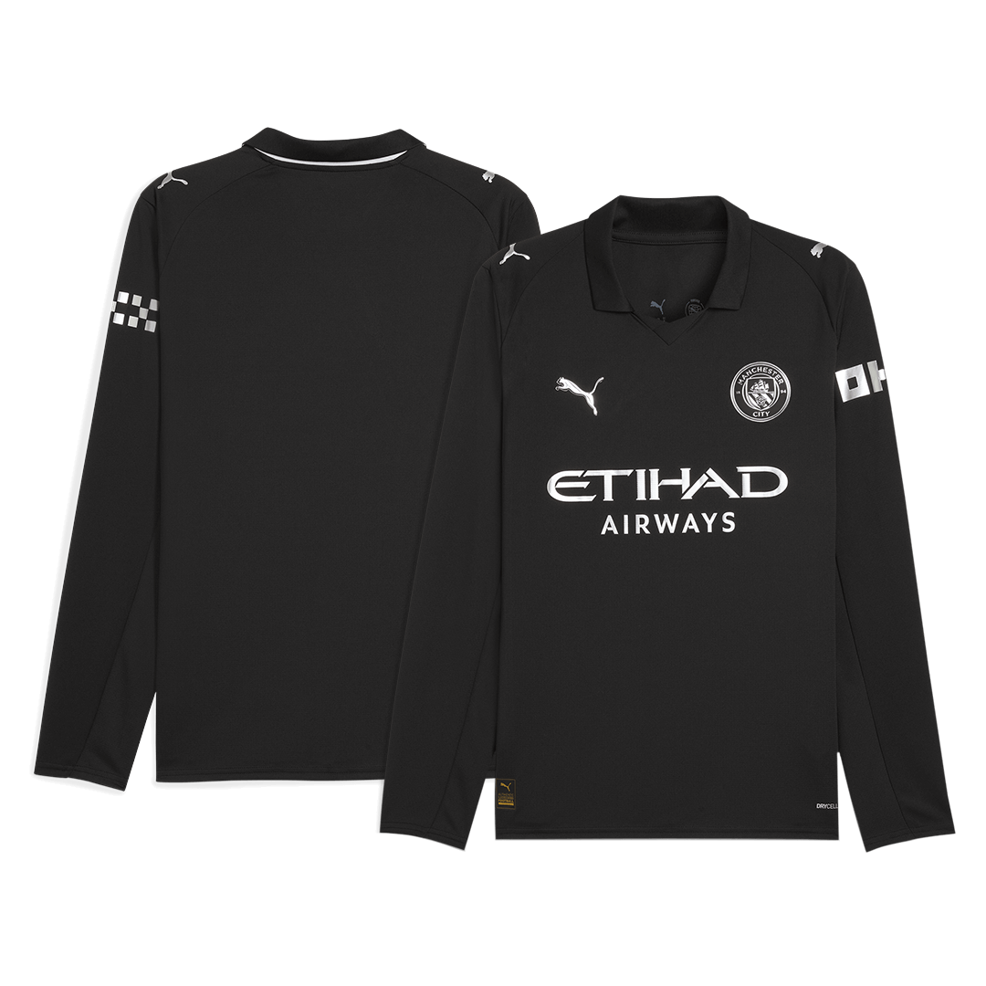 Men's Manchester City 2025/26 Away Long Sleeve Soccer Jersey product view 8