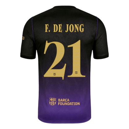 F. DE JONG #21 Men's Barcelona UCL 2026/27 Away Soccer Jersey product view 3