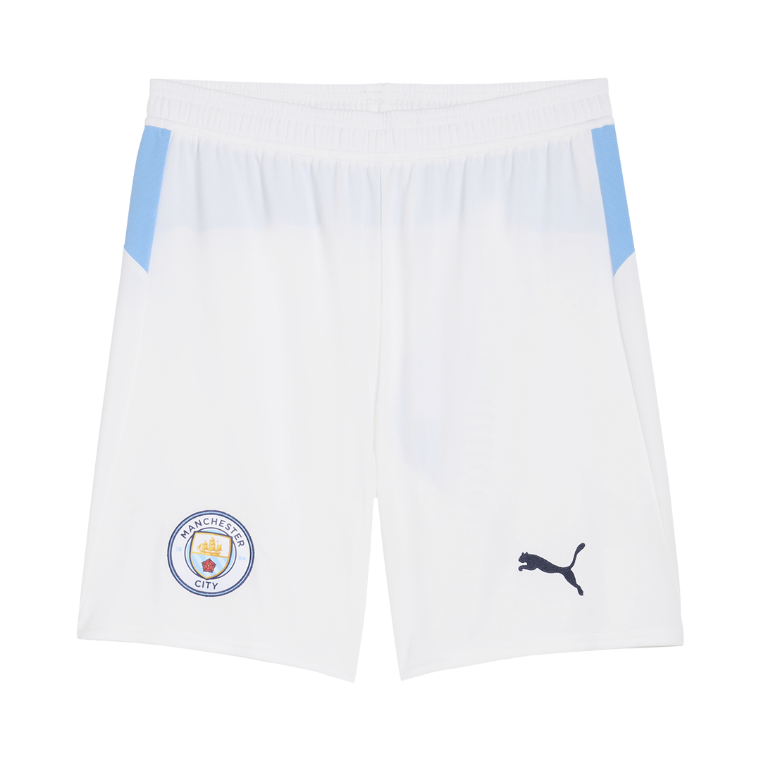 Men's Manchester City 2025/26 Home Soccer Shorts product view 1
