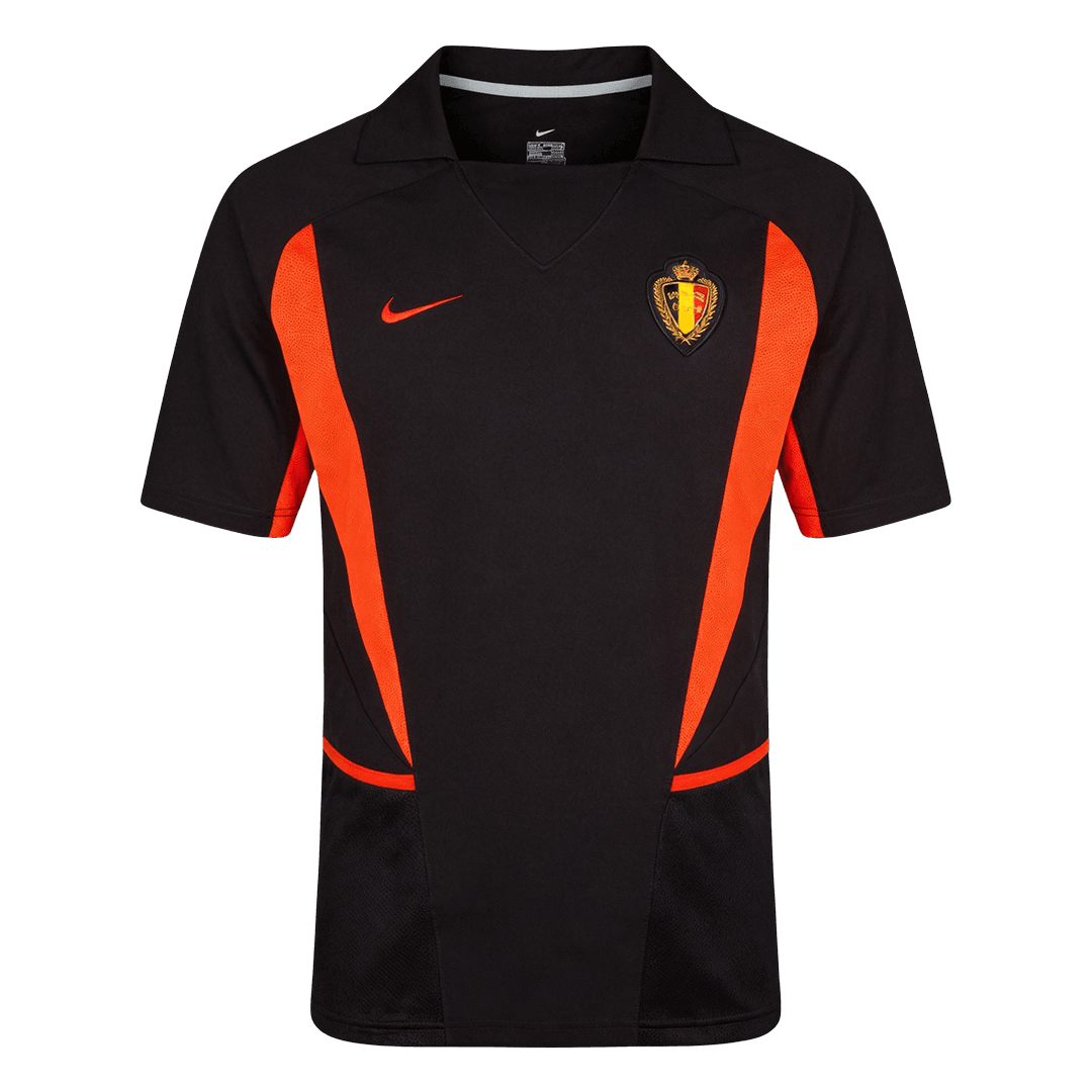 Retro Men's Belgium World Cup 2002 Away Soccer Jersey product view 1