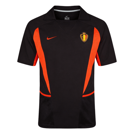 Retro Men's Belgium World Cup 2002 Away Soccer Jersey product view 1