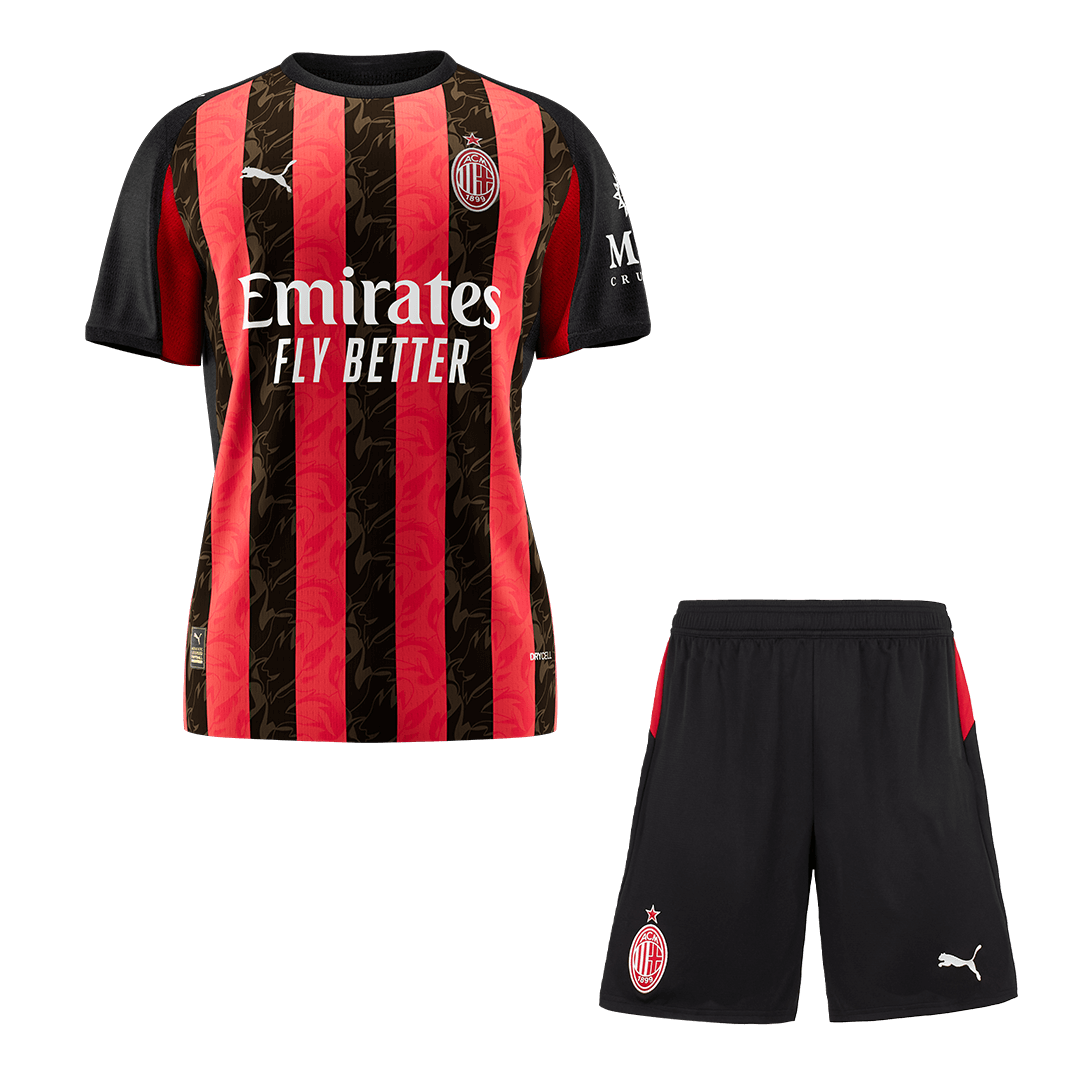Men's AC Milan 2025/26 Home Soccer Jersey Kit [PREMIUM]