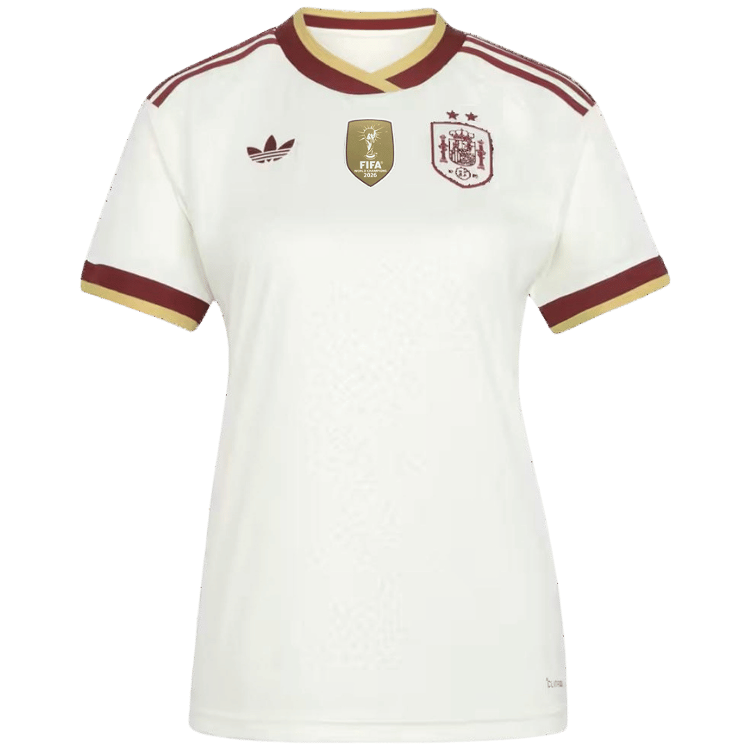 Women's Spain World Cup 2026 Away Soccer Jersey product view 1