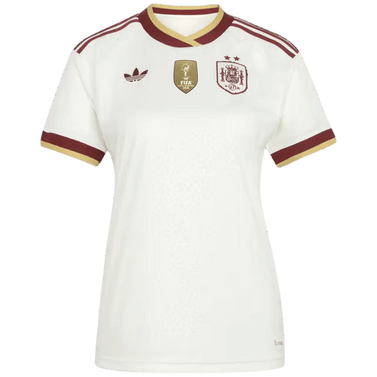 Women's Spain World Cup 2026 Away Soccer Jersey product view 1