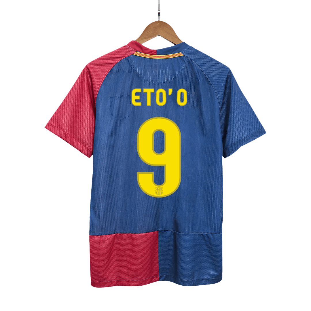 Retro ETO'O #9 Men's Barcelona UCL UCL Final 2008/09 Home Soccer Jersey product view 1