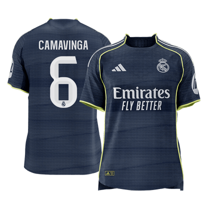 CAMAVINGA #6 Men's Real Madrid 2025/26 Player Version Away Soccer Jersey - Slim Fit Premium product view 1
