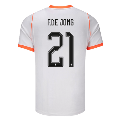 F.DE JONG #21 Men's Netherlands World Cup 2026 Away Soccer Jersey product view 3
