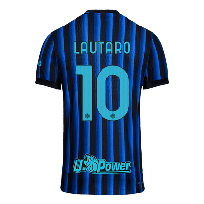 LAUTARO #10 Men's Inter Milan 2025/26 Player Version Home Soccer Jersey - Slim Fit product view 13
