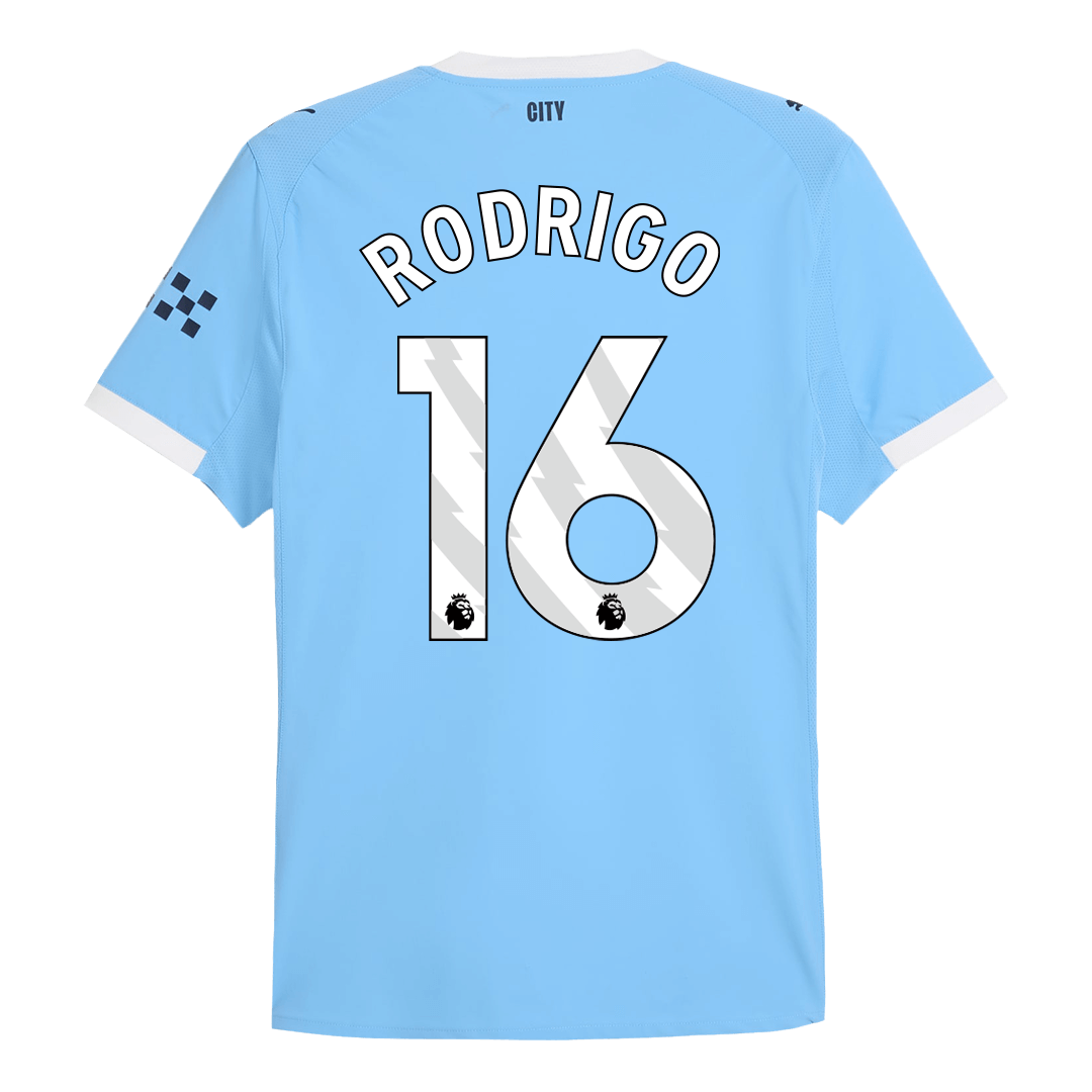 RODRIGO #16 Men's Manchester City 2025/26 Player Version Home Soccer Jersey - Slim Fit product view 13
