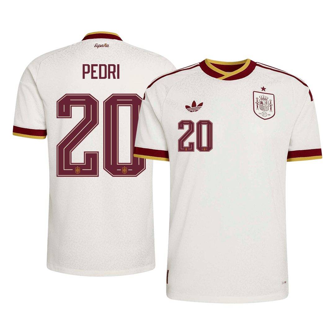 PEDRI #20 Men's Spain World Cup 2026 Player Version Away Soccer Jersey - Slim Fit product view 1