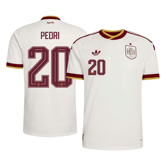 PEDRI #20 Men's Spain World Cup 2026 Player Version Away Soccer Jersey - Slim Fit product view 1