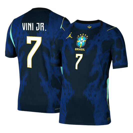 VINI JR. #7 Men's Brazil World Cup 2026 Player Version Away Soccer Jersey - Slim Fit product view 1