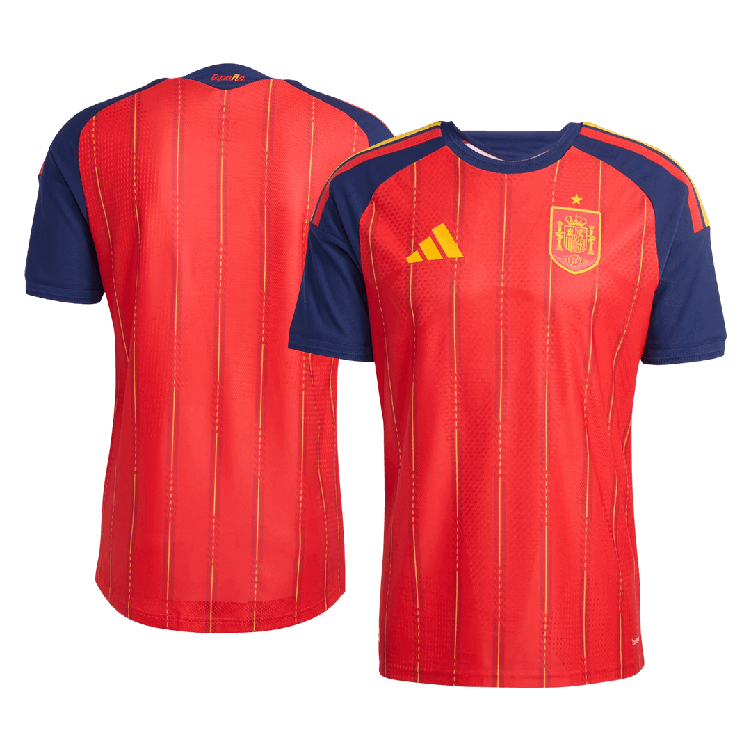 Men's Spain World Cup 2026 Player Version Home Soccer Jersey - Slim Fit product view 2