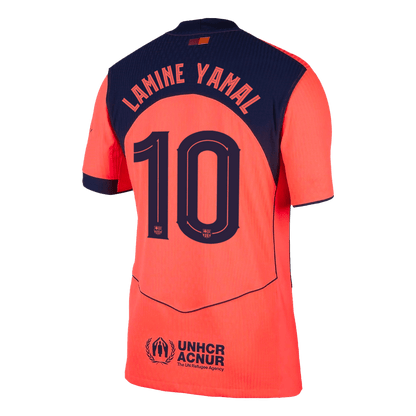 LAMINE YAMAL #10 Men's Barcelona UCL 2025/26 Player Version Third Away Soccer Jersey - Slim Fit