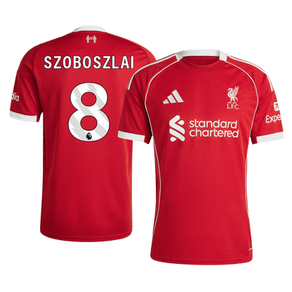 SZOBOSZLAI #8 Men's Liverpool 2025/26 Home Soccer Jersey product view 1