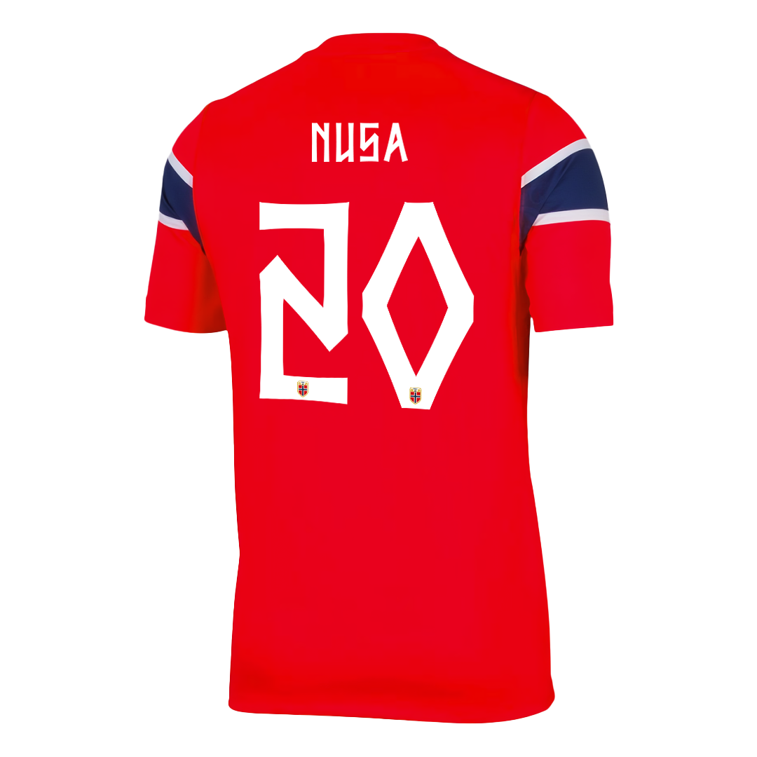 NUSA #20 Men's Norway World Cup 2026 Home Soccer Jersey product view 3