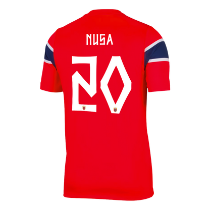 NUSA #20 Men's Norway World Cup 2026 Home Soccer Jersey product view 3