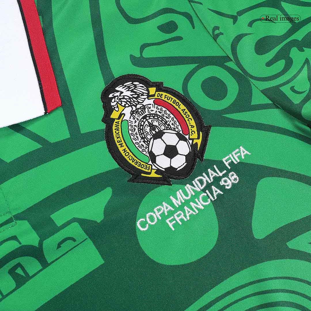 Retro Men's Mexico 1998 Home Soccer Jersey product view 5