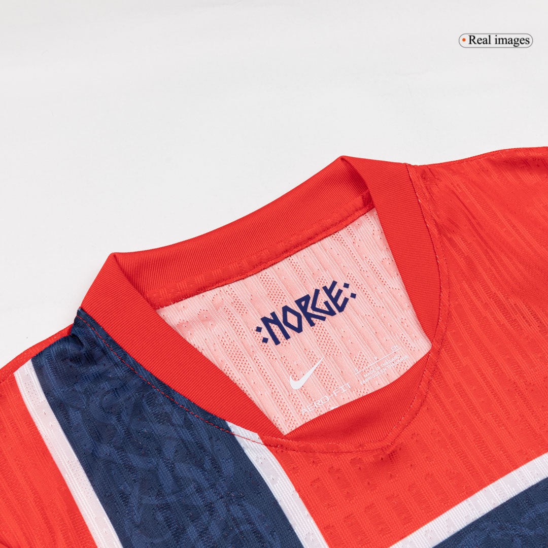 Men's Norway World Cup 2026 Player Version Home Soccer Jersey - Slim Fit product view 8
