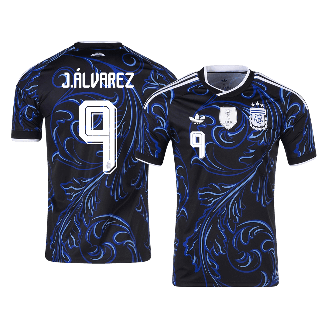 J. ÁLVAREZ #9 Men's Argentina World Cup 2026 Away Soccer Jersey product view 1