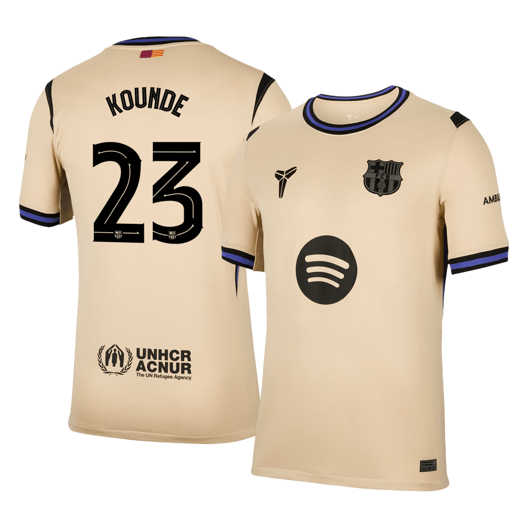 KOUNDE #23 Men's Barcelona UCL 2025/26 Away Soccer Jersey product view 1