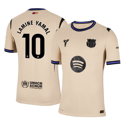 LAMINE YAMAL #10 Men's Barcelona 2025/26 Player Version Away Soccer Jersey - Slim Fit product view 1