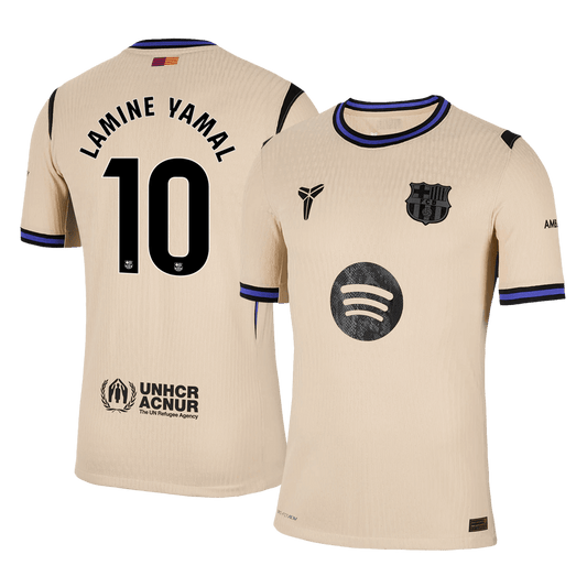 LAMINE YAMAL #10 Men's Barcelona 2025/26 Player Version Away Soccer Jersey - Slim Fit product view 1