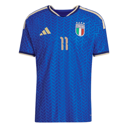 RASPADORI #11 Men's Italy World Cup 2026 Player Version Home Soccer Jersey - Slim Fit product view 10