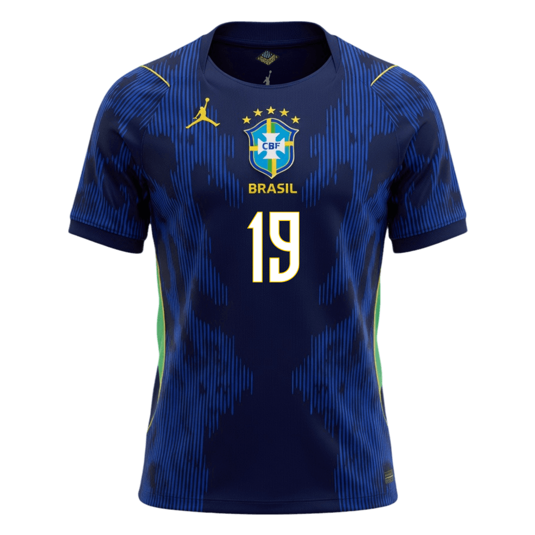 ENDRICK #19 Men's Brazil World Cup 2026 Away Soccer Jersey product view 8