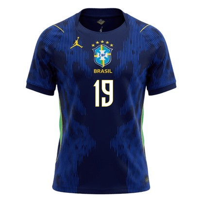 ENDRICK #19 Men's Brazil World Cup 2026 Away Soccer Jersey product view 8