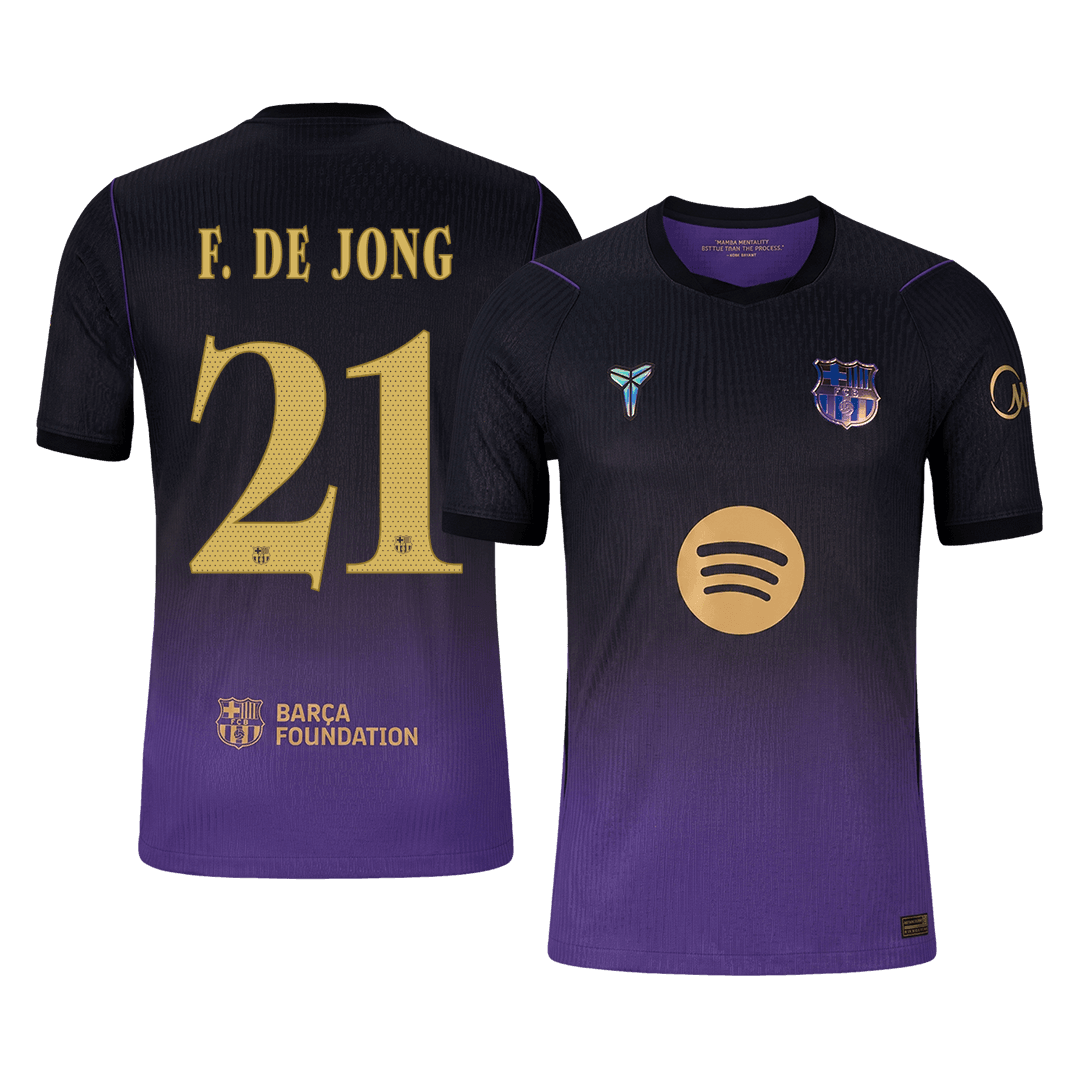 F. DE JONG #21 Men's Barcelona UCL 2026/27 Player Version Away Soccer Jersey product view 1