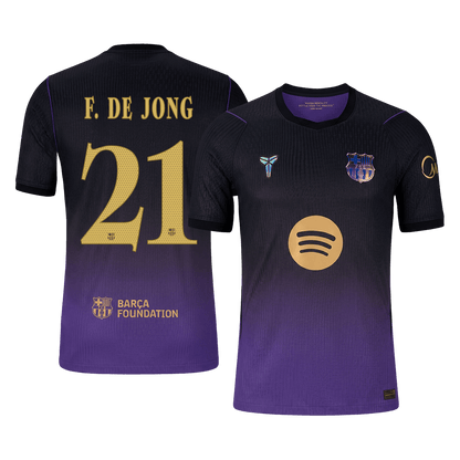 F. DE JONG #21 Men's Barcelona UCL 2026/27 Player Version Away Soccer Jersey product view 1