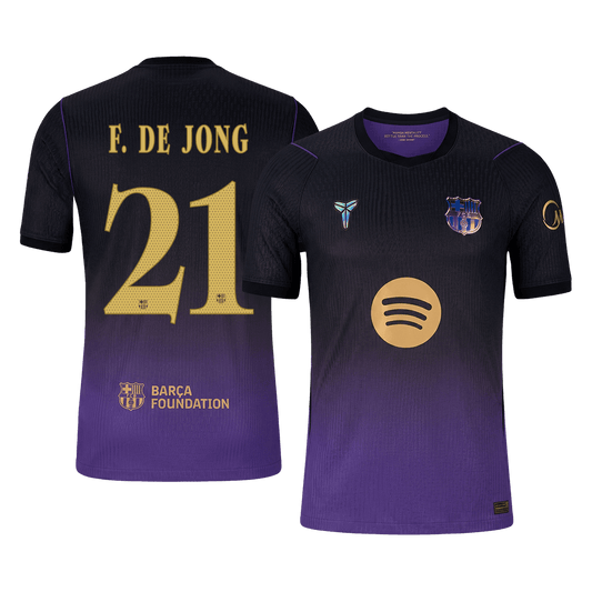 F. DE JONG #21 Men's Barcelona UCL 2026/27 Player Version Away Soccer Jersey product view 1