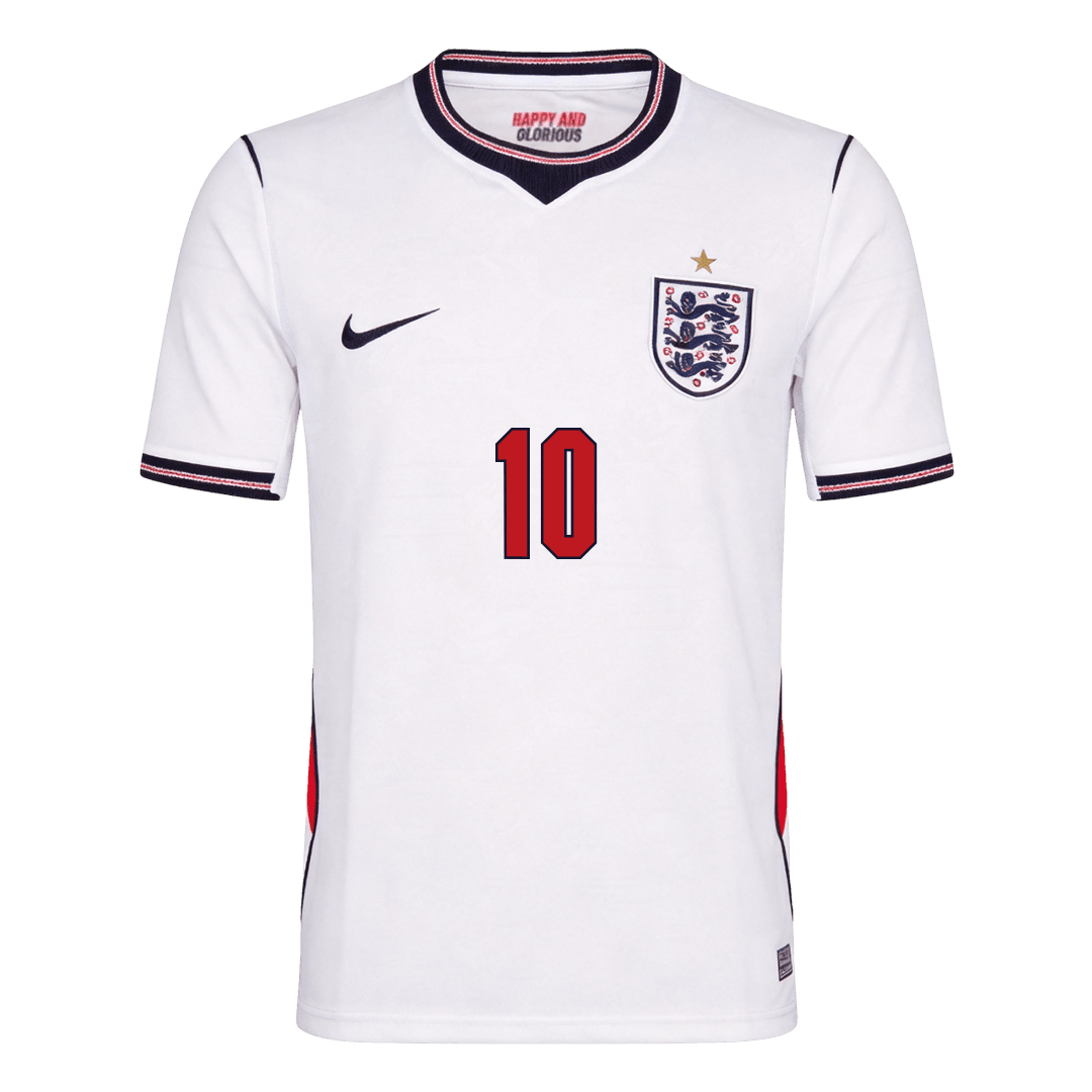 BELLINGHAM #10 Men's England World Cup 2026 Home Soccer Jersey product view 2