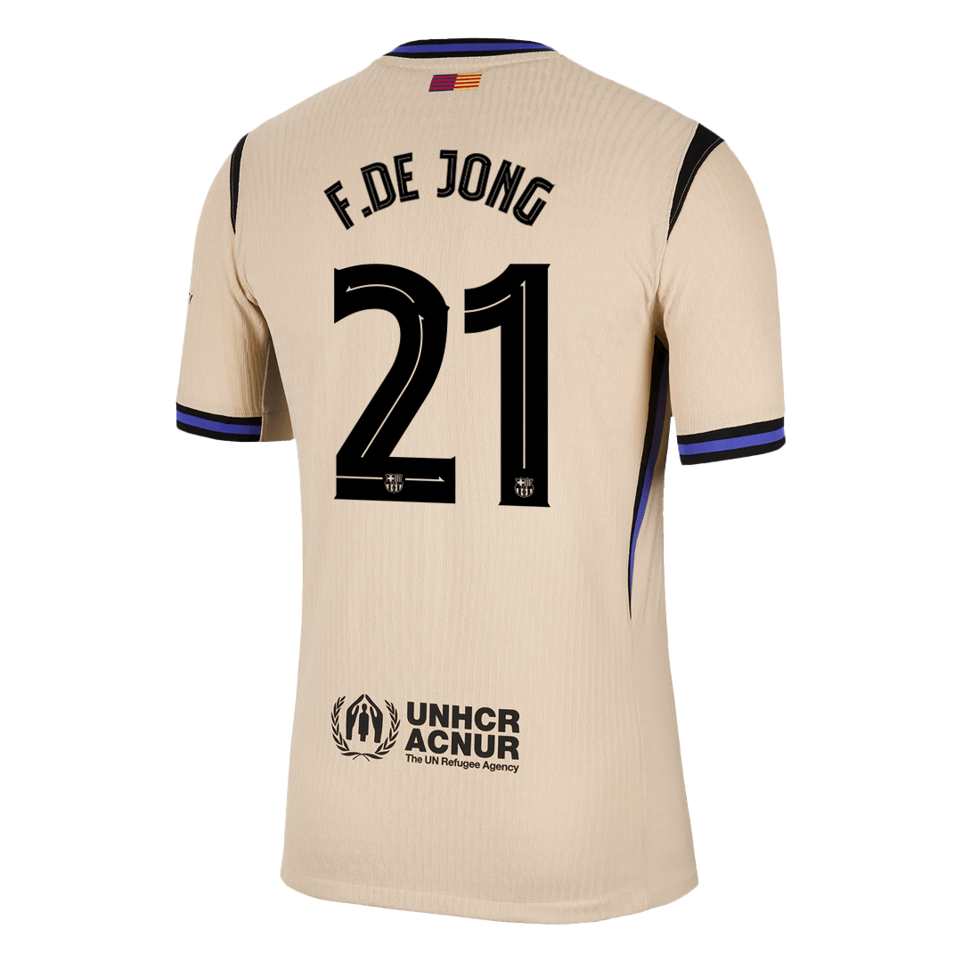 F.DE JONG #21 Men's Barcelona UCL 2025/26 Player Version Away Soccer Jersey - Slim Fit product view 14
