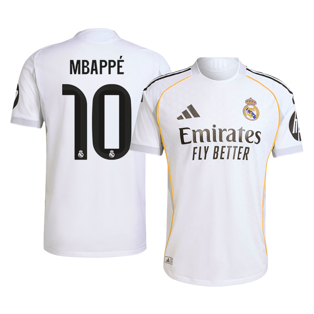 MBAPPÉ #10 Men's Real Madrid 2025/26 Home Soccer Jersey Premium product view 1